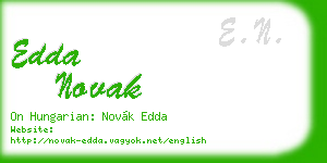edda novak business card